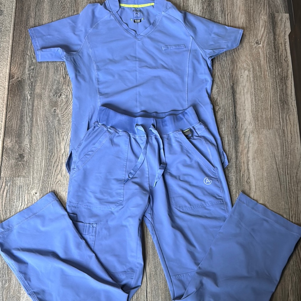 Light blue nurse scrubs